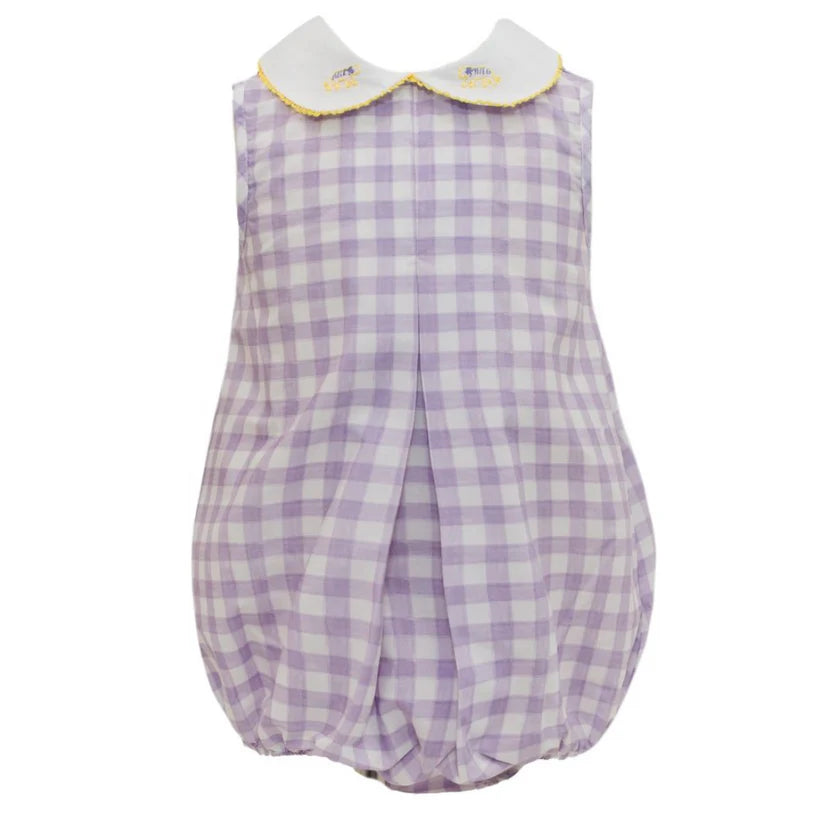Watercolor Gingham Tiger Pleat Bubble