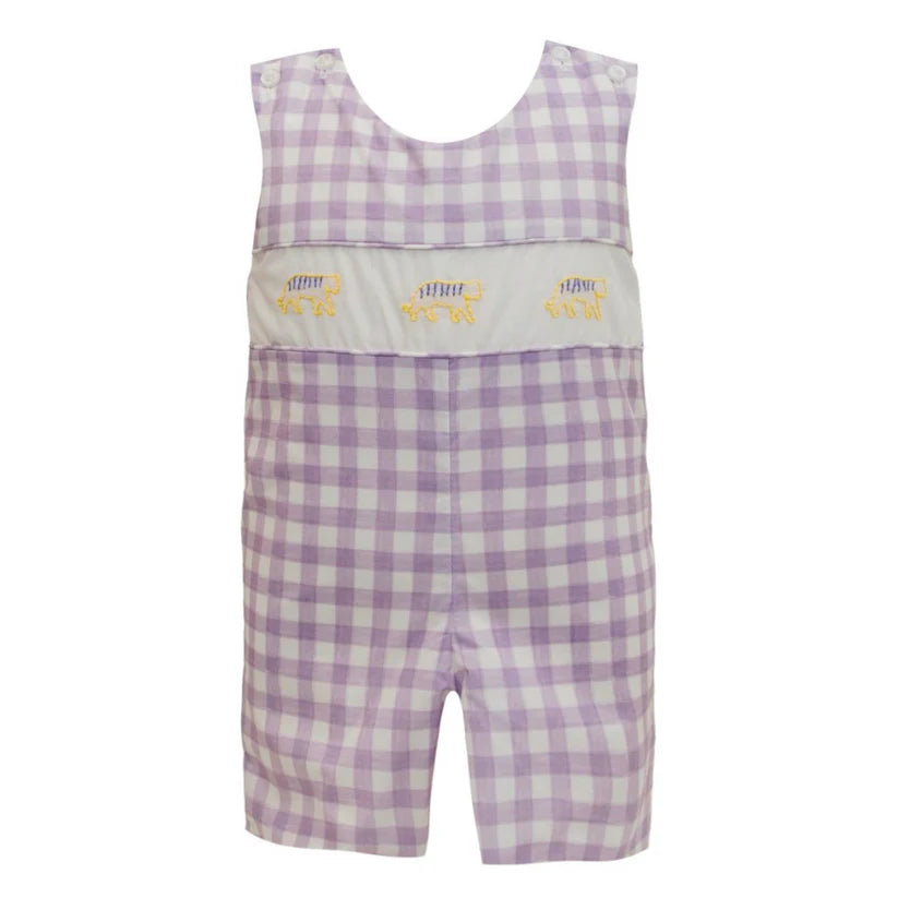 Watercolor Gingham Tiger Jon Jon