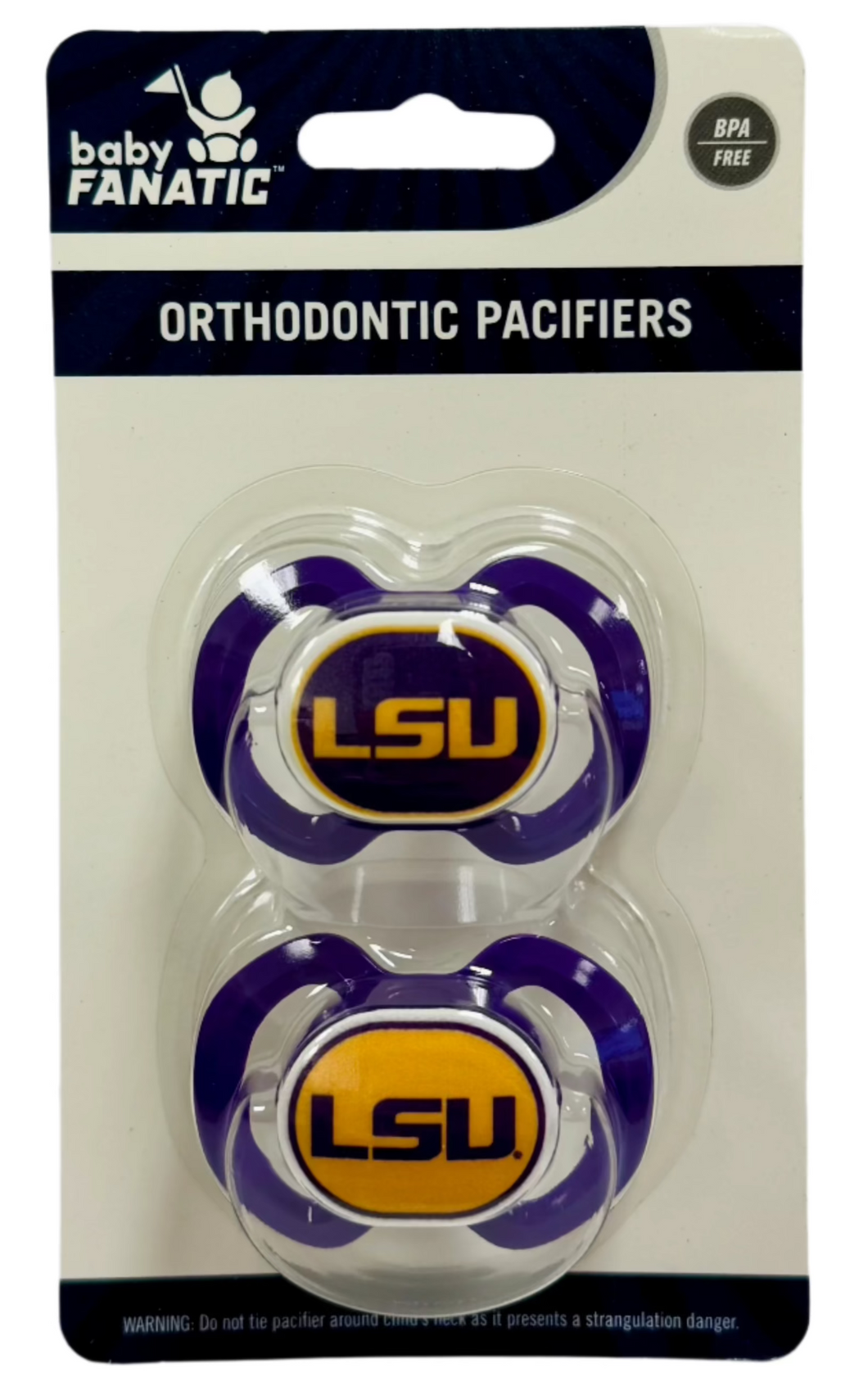BabyFanatic Unisex LSU Pacifiers (2 Pack)