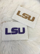 Load image into Gallery viewer, LSU Beaded Coin Purse
