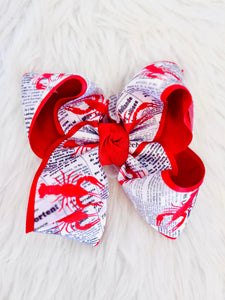 Newspaper Crawfish Bow