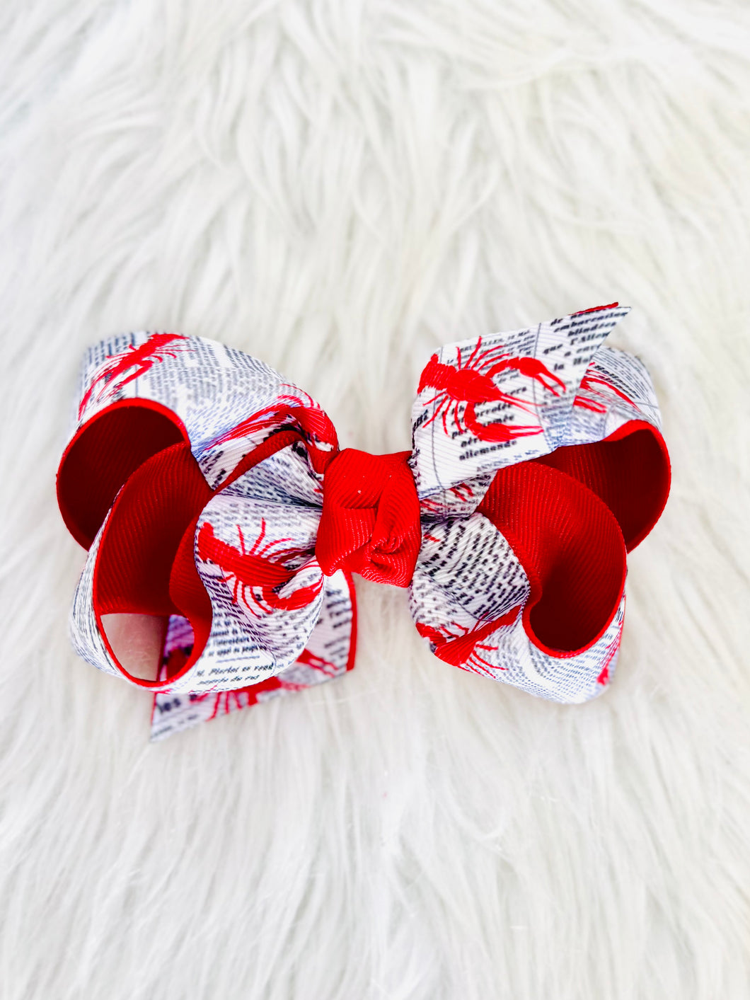 Newspaper Crawfish Bow