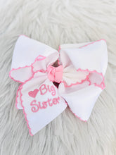 Load image into Gallery viewer, Big Sister Embroidered Bow
