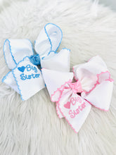 Load image into Gallery viewer, Big Sister Embroidered Bow
