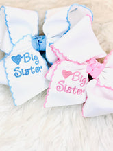 Load image into Gallery viewer, Big Sister Embroidered Bow
