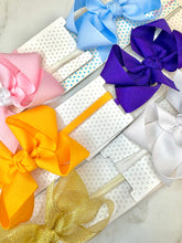 Load image into Gallery viewer, 3.5&quot; Bow with Pantyhose Headband
