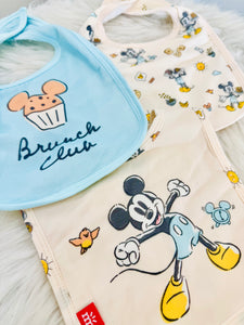 Mickey's Brunch Bunch Modal Magnetic Stay Dry Infant Bib 3-Pack