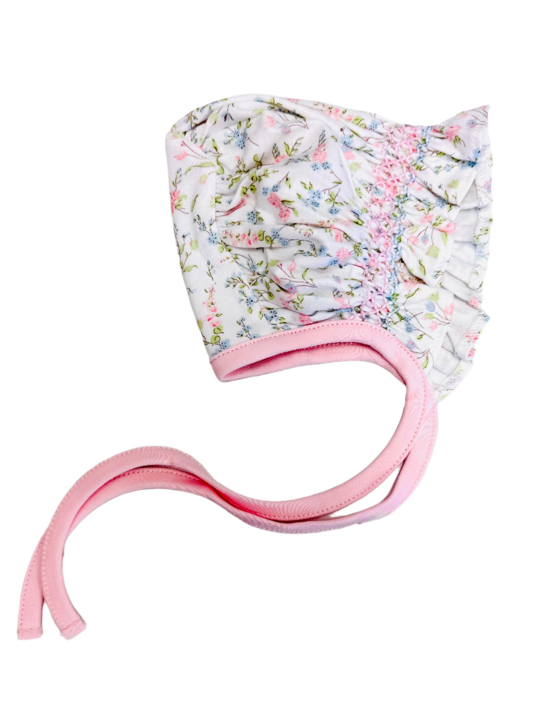 Baby Loren Vivian Floral Hand Smocked Bonnet