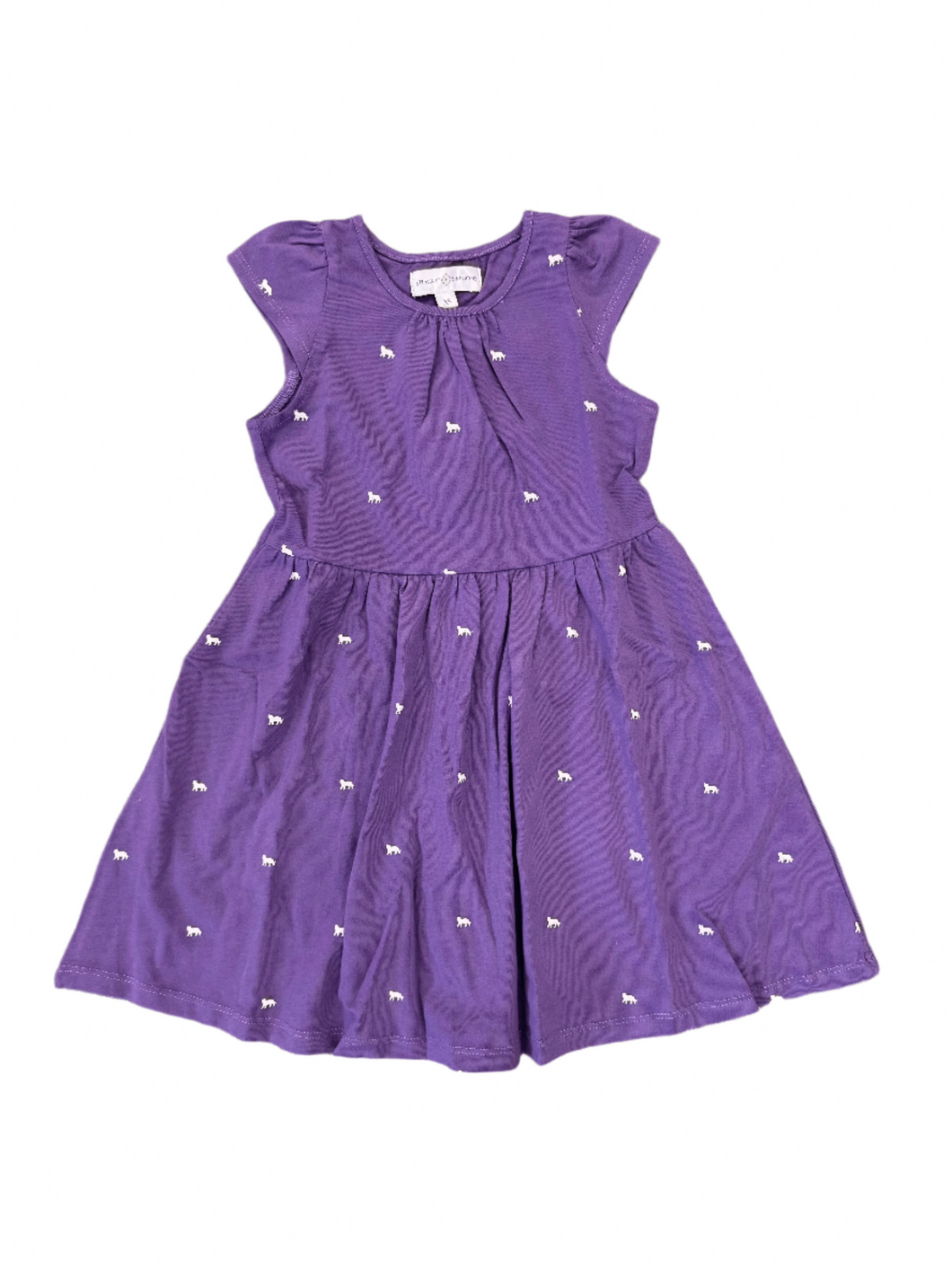 Girls Purple Tiger Dress