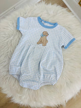 Load image into Gallery viewer, Puppy Playtime Applique Bubble - Light Blue
