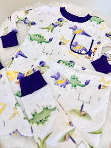 LSU Dino All-Stars Organic Cotton Pajama Set