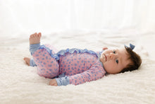 Load image into Gallery viewer, Lillian Leopard Bamboo Ruffle Convertible Footie
