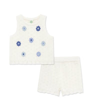 Load image into Gallery viewer, Daisy Pointelle Knit Short Set
