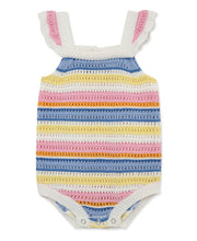 Load image into Gallery viewer, Fun Striped Pointelle Knit Bubble
