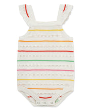 Load image into Gallery viewer, Thin Striped Pointelle Knit Bubble
