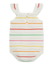 Load image into Gallery viewer, Thin Striped Pointelle Knit Bubble
