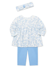 Load image into Gallery viewer, Blue Floral Tunic Set
