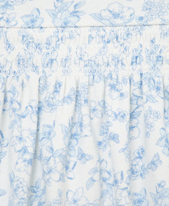 Blue Floral Tunic Set