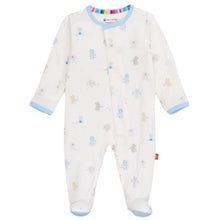 Load image into Gallery viewer, Baby Beats Blue Modal Magnetic Footie
