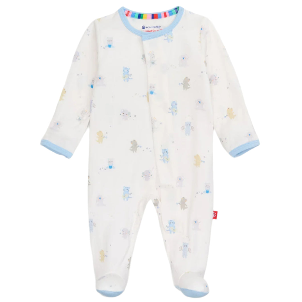 Baby Beats Blue Modal Magnetic Footie