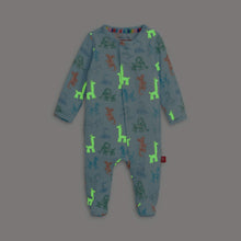 Load image into Gallery viewer, Blue Party Animals Glow in the Dark Modal Magnetic Footie

