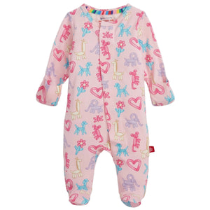 Pink Party Animals Glow in the Dark Modal Magnetic Footie