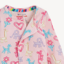 Load image into Gallery viewer, Pink Party Animals Glow in the Dark Modal Magnetic Footie
