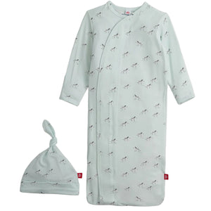 Teal Savannah Plains Modal Magnetic Gown & Hat Set