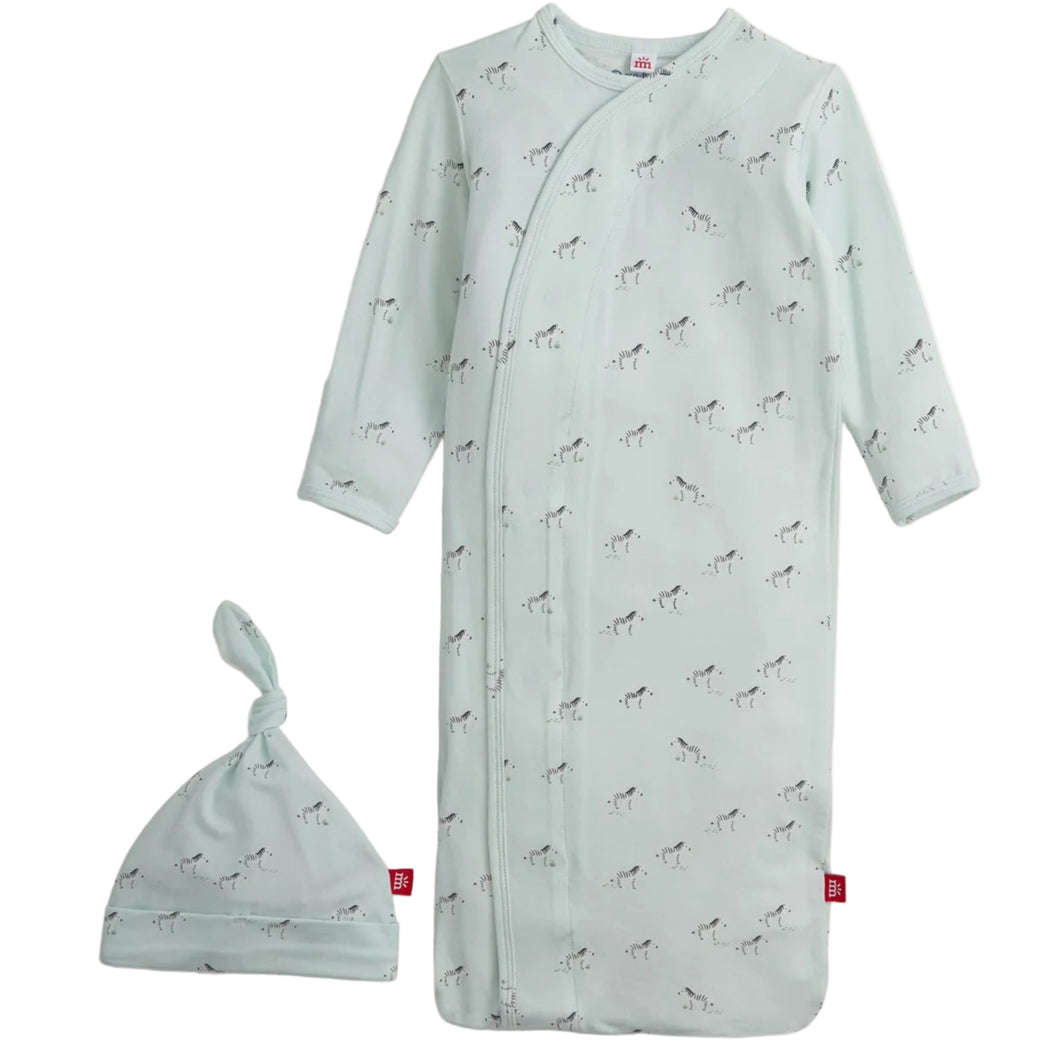 Teal Savannah Plains Modal Magnetic Gown & Hat Set