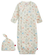 Load image into Gallery viewer, Chicken Tender Organic Cotton Magnetic Gown &amp; Hat Set
