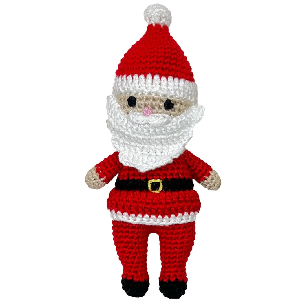 Santa Bamboo Crochet Rattle