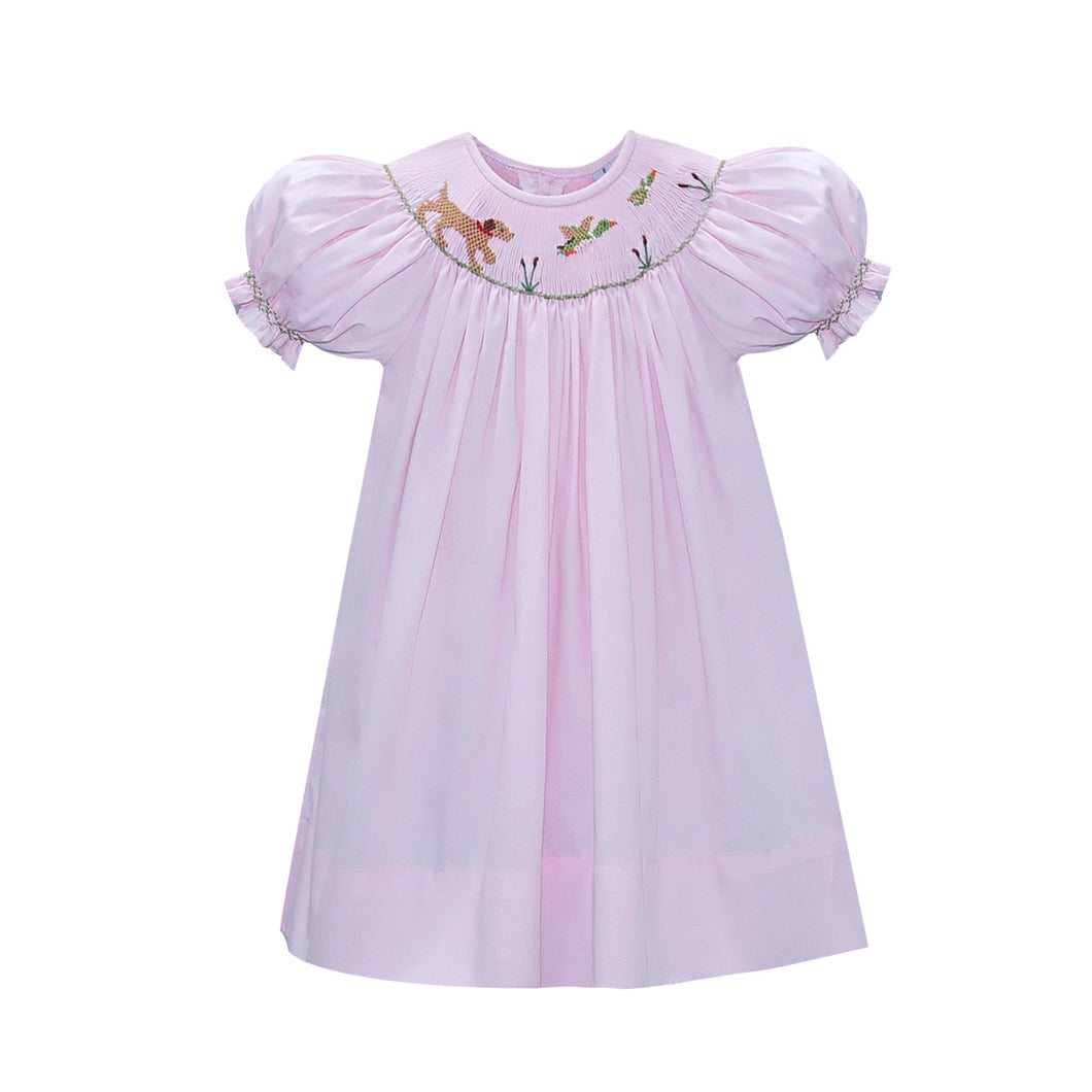 Remember Nguyen Savannah Bishop Dress - Dog Chasing Mallard Duck