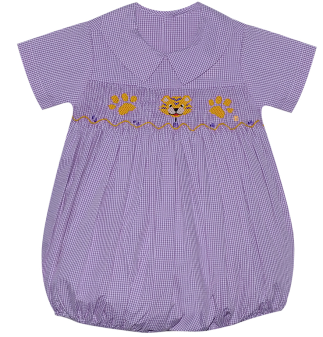 Remember Nguyen Purple/Gold Smocked Boy Bubble