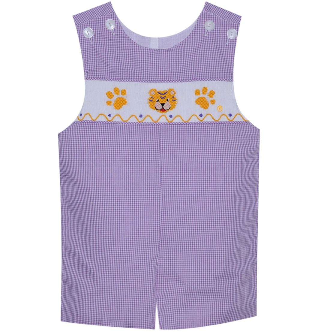 Remember Nguyen Purple/Gold Smocked Shortall