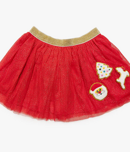 Girl's Christmas Patch Tutu
