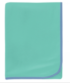 Glass with Dream Blue Swaddling Blanket