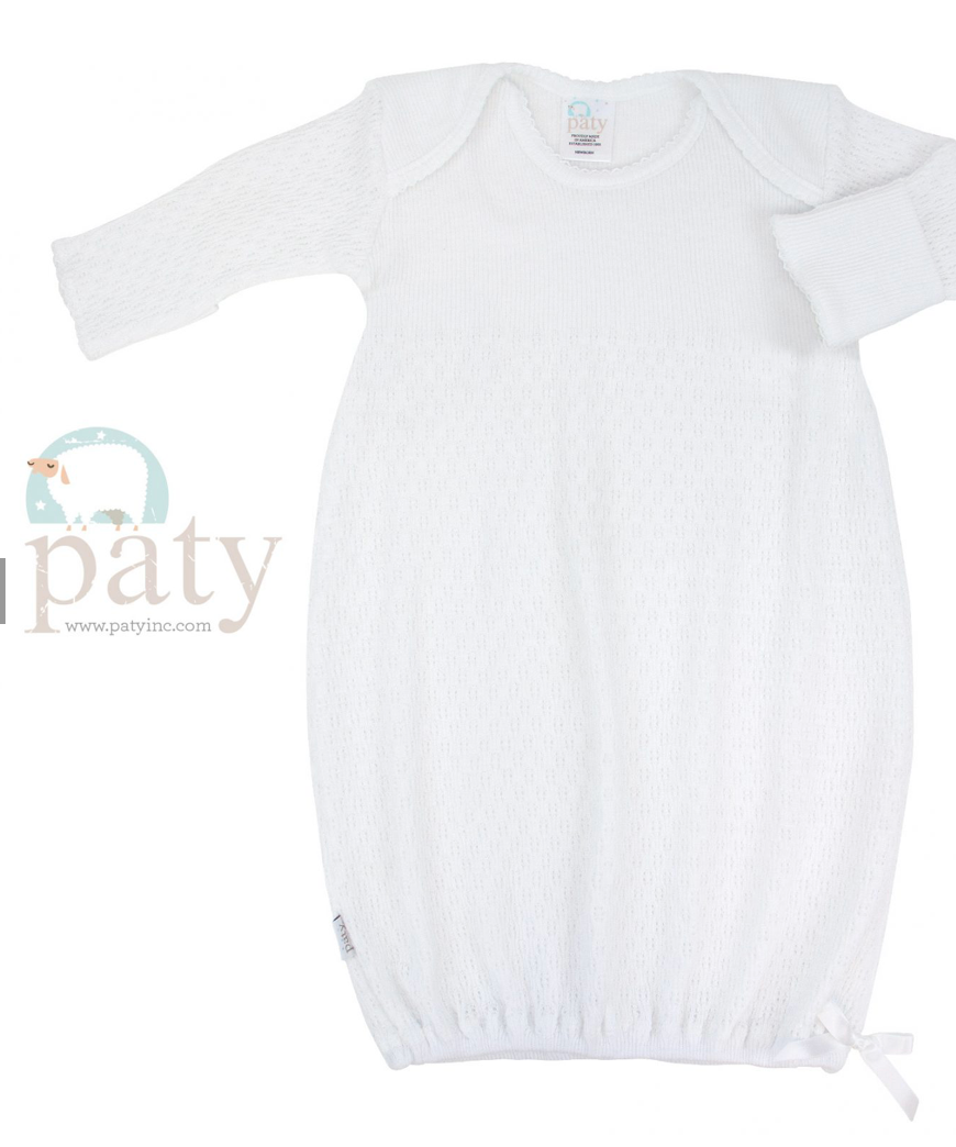 Paty Knit Overlap Shoulder Gown (New Colors!)