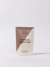 Load image into Gallery viewer, Sustainable Candle Refill Kit - NOTES Vanilla &amp; Pepperwood
