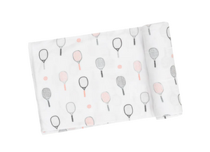 Tennis Pink Swaddle Blanket