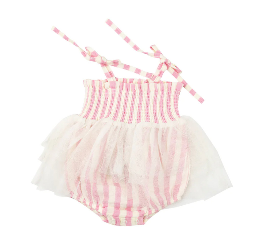 Pink Stripe Tutu Bubble