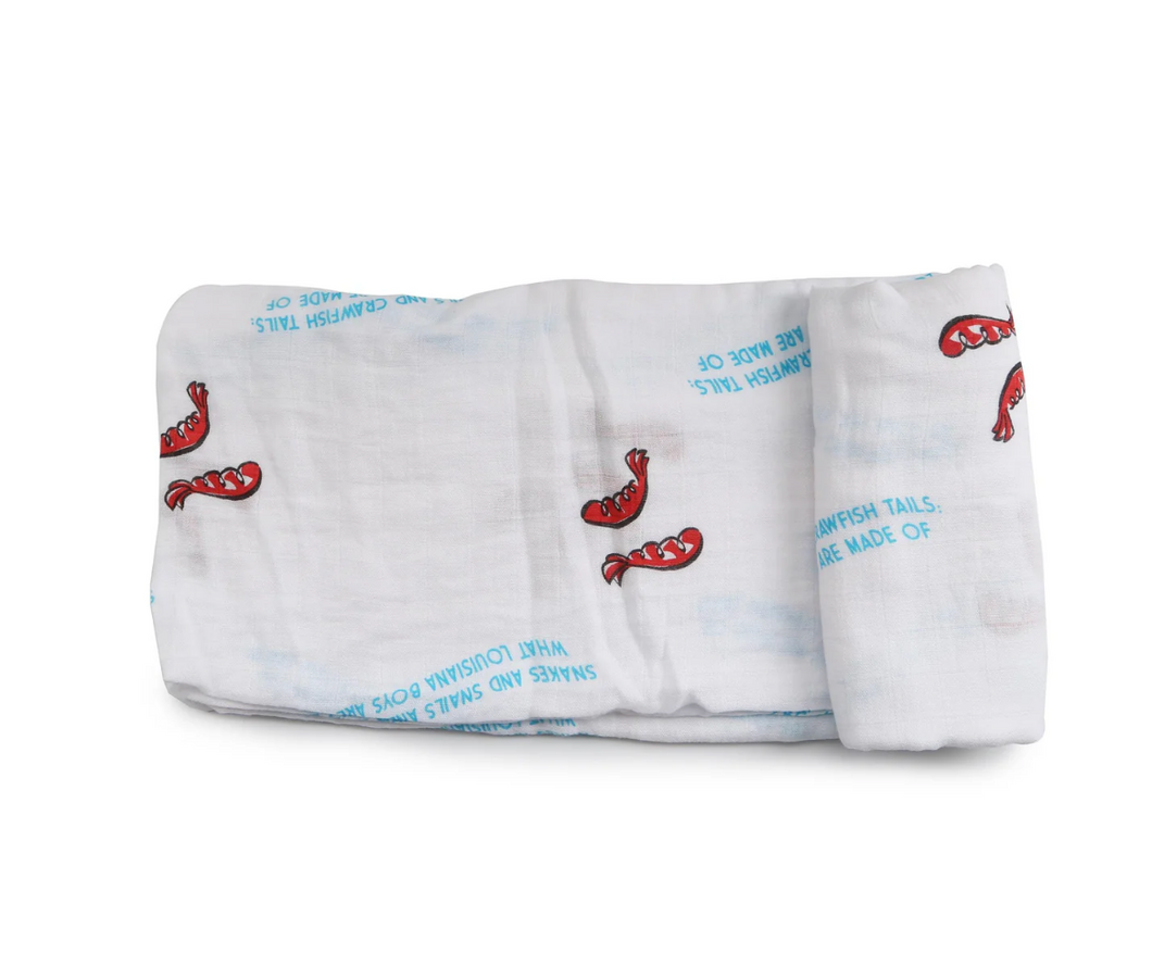 Louisiana Baby Boy Baby Muslin Swaddle Receiving Blanket