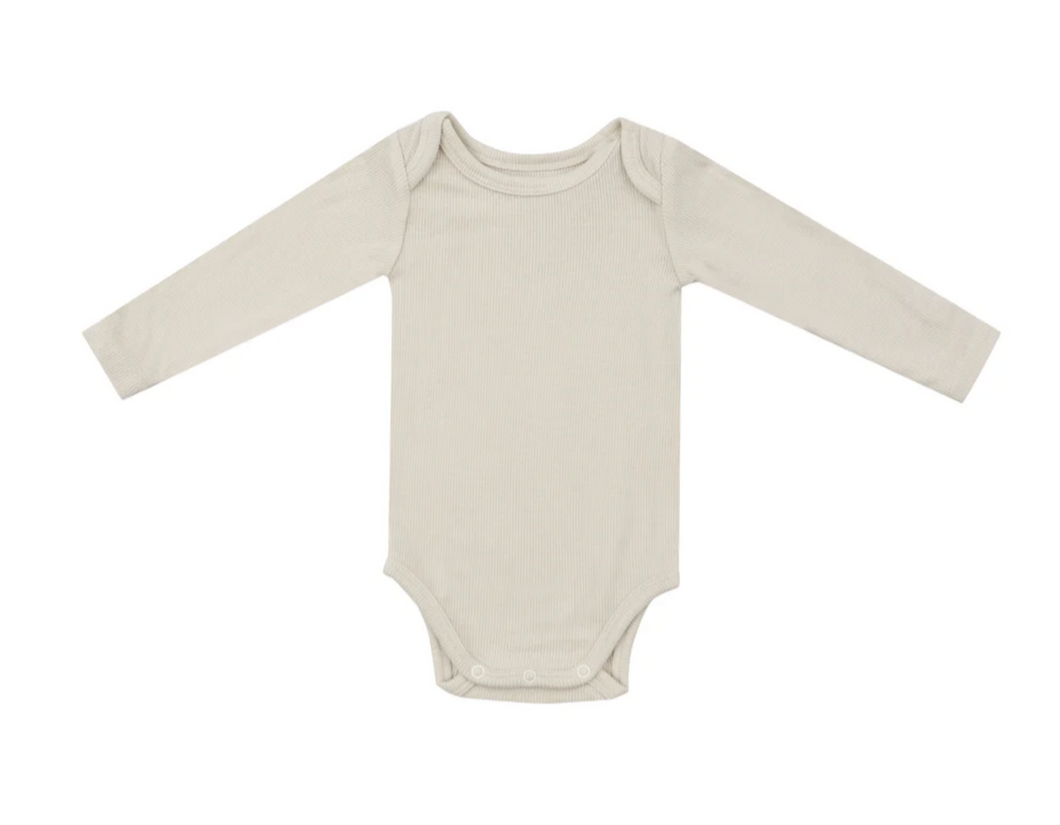 Solid Birch Rib Bodysuit