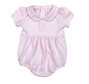Baby Loren Pink Baby Collar Pima Bubble