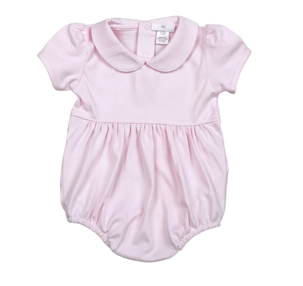 Baby Loren Pink Baby Collar Pima Bubble