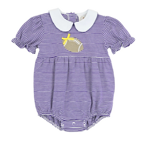Purple Stripe Tailgate Girl's Bubble