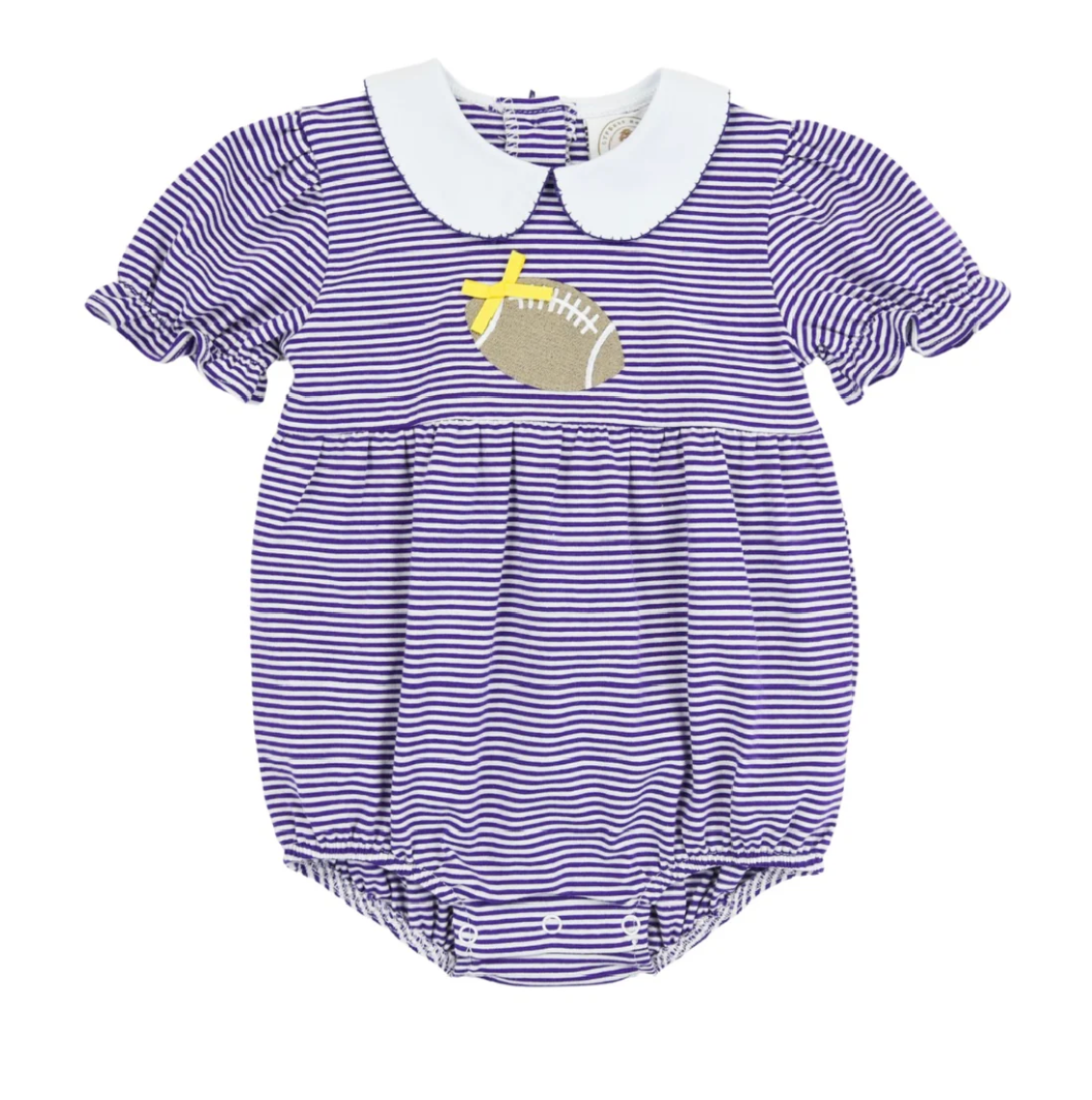 Purple Stripe Tailgate Girl's Bubble