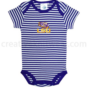 LSU Striped Bodysuit