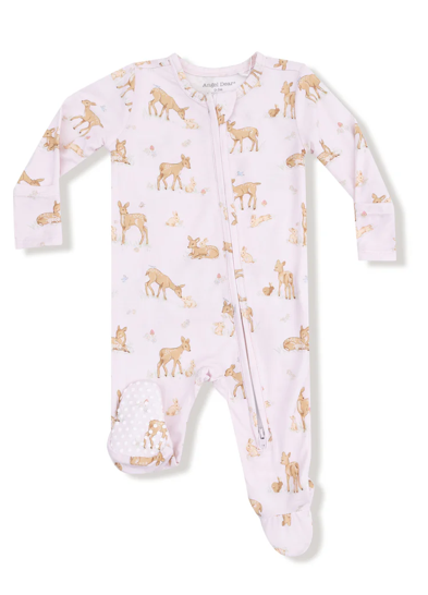 Little Fawn Ruffle Footie