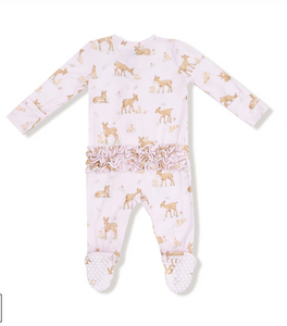Little Fawn Ruffle Footie