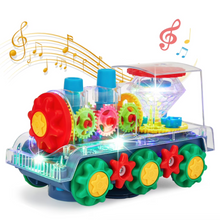 Load image into Gallery viewer, Clear LED Mechanical Gear Train Toy

